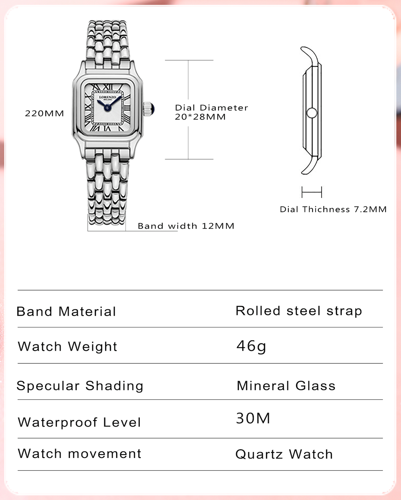 Lorenzo Vanessa Oro Rosa Due Bianco