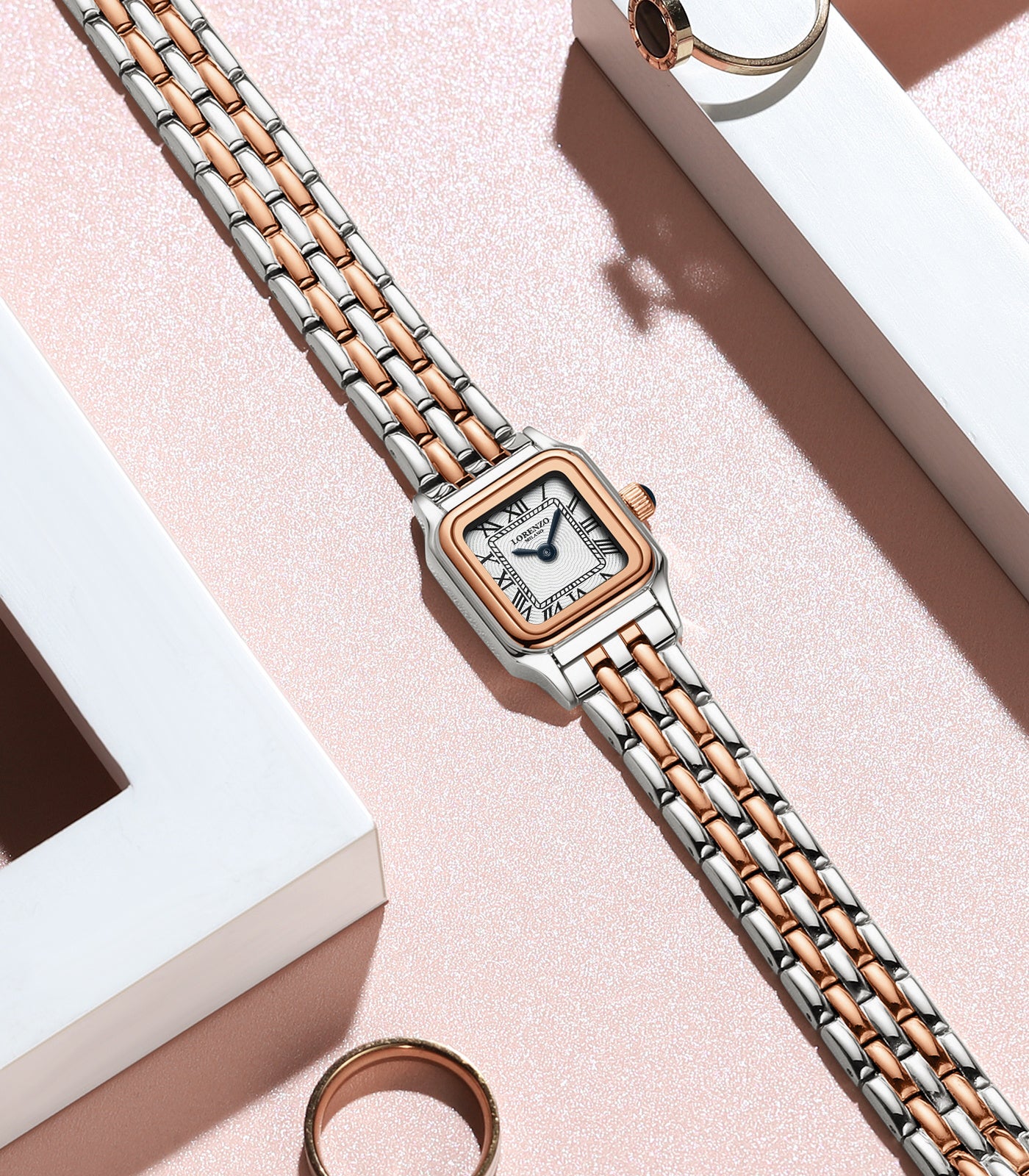 Lorenzo Vanessa Oro Rosa Due Bianco