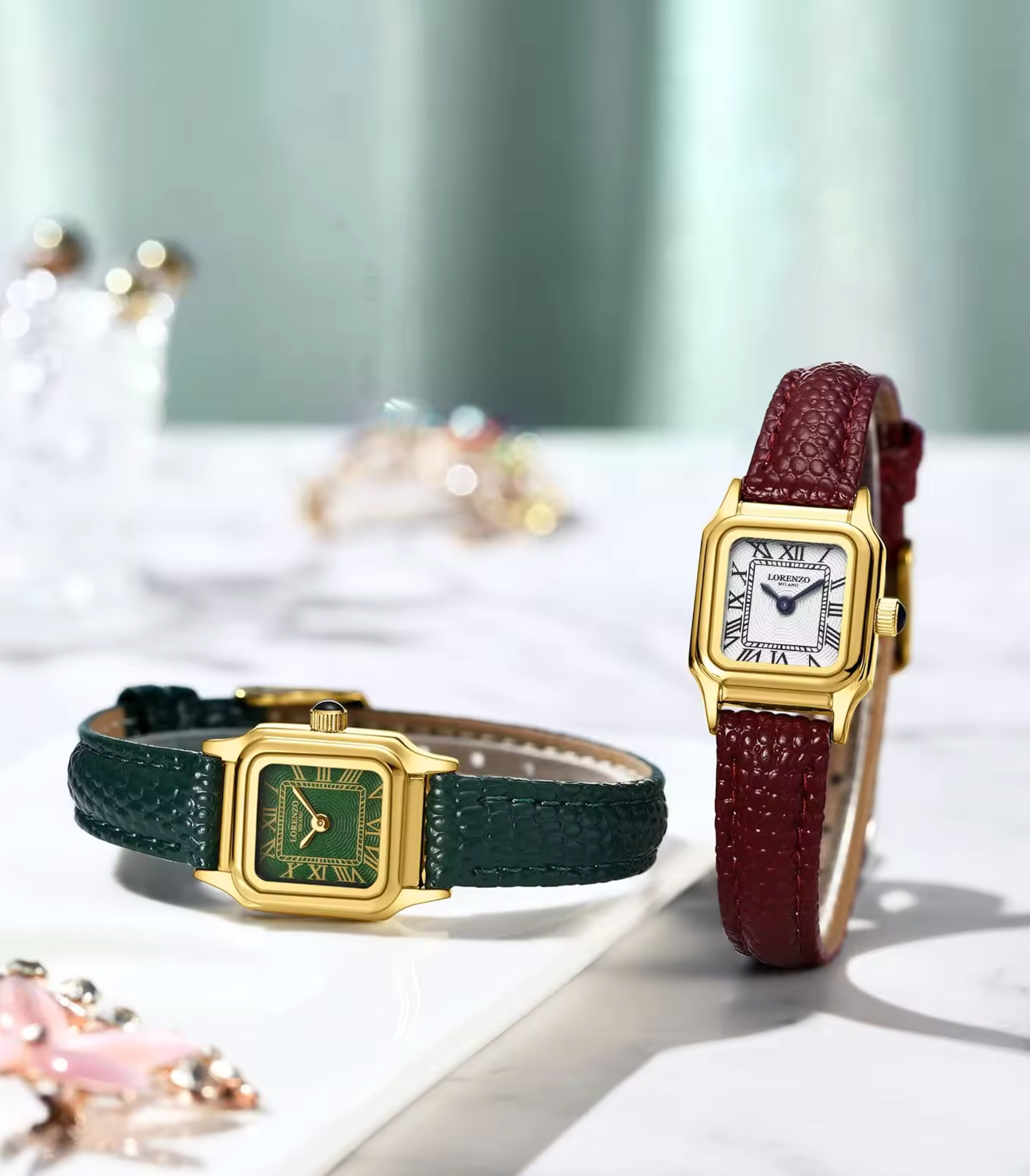 Lorenzo Vanessa Cuoio Oro Bianco