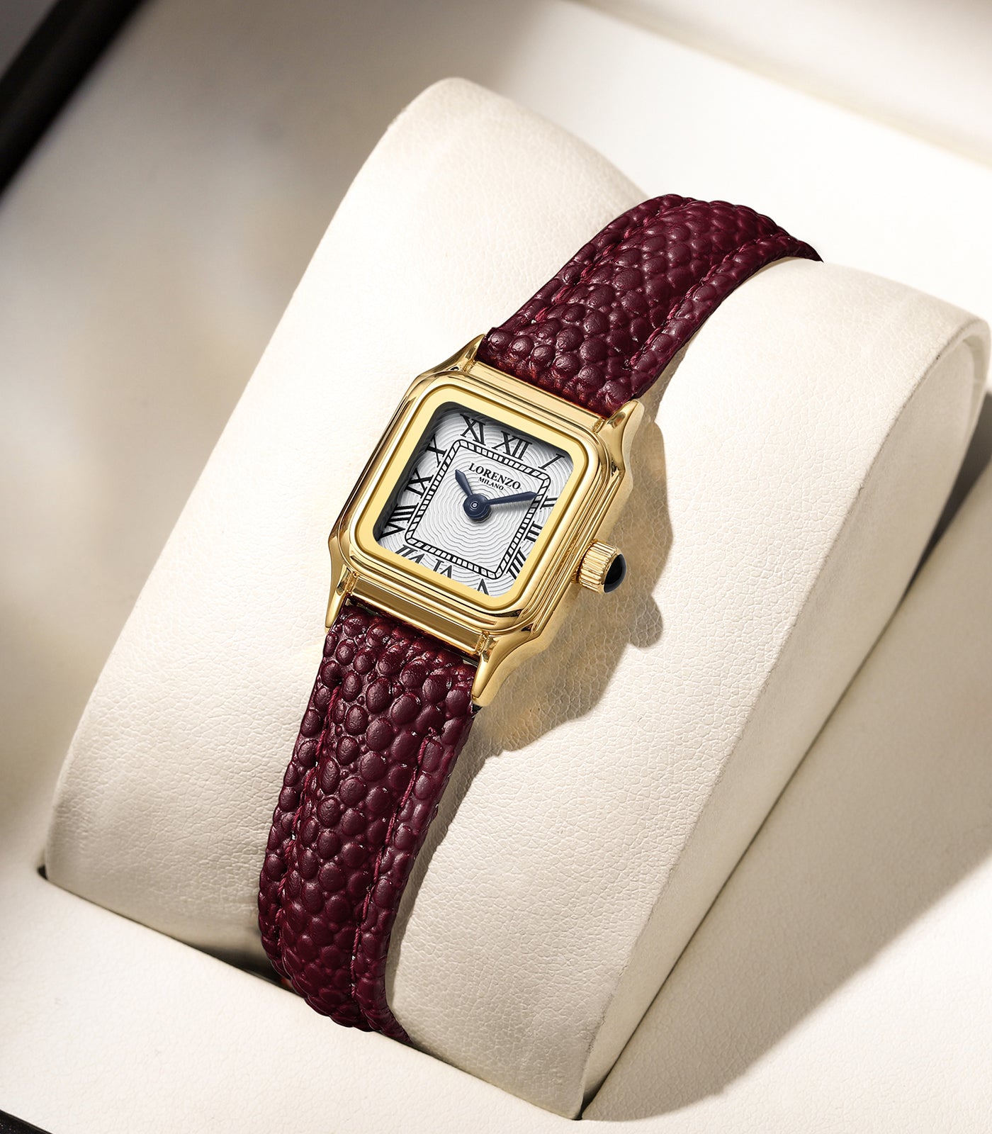 Lorenzo Vanessa Cuoio Oro Bianco