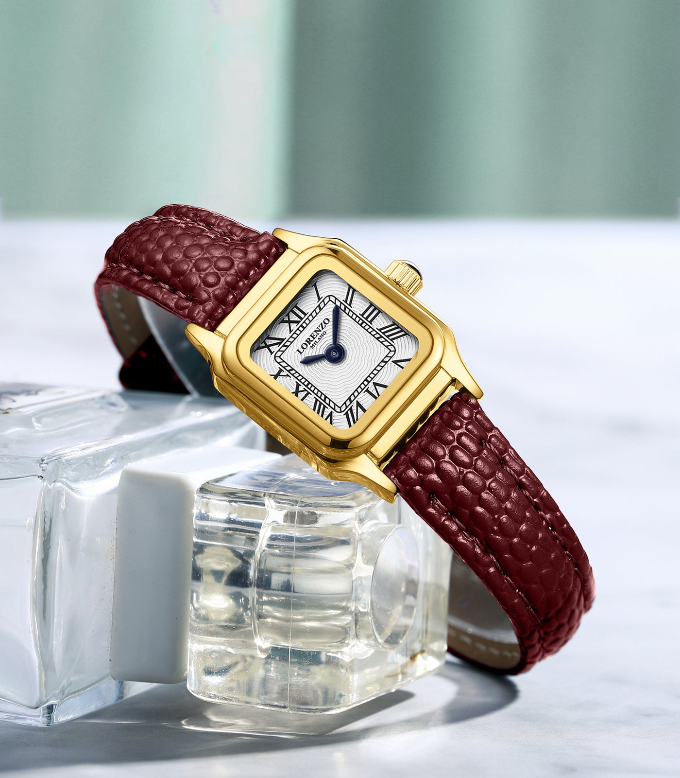 Lorenzo Vanessa Cuoio Oro Bianco