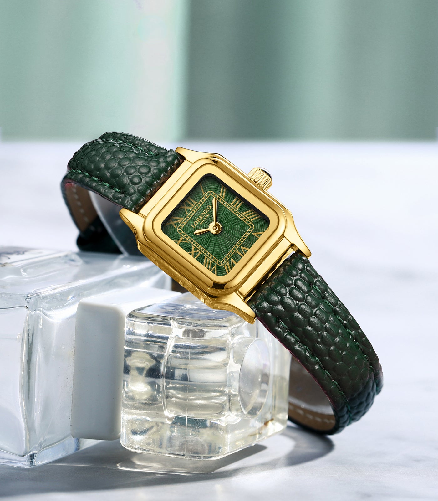 Lorenzo Vanessa Cuoio Oro Verde