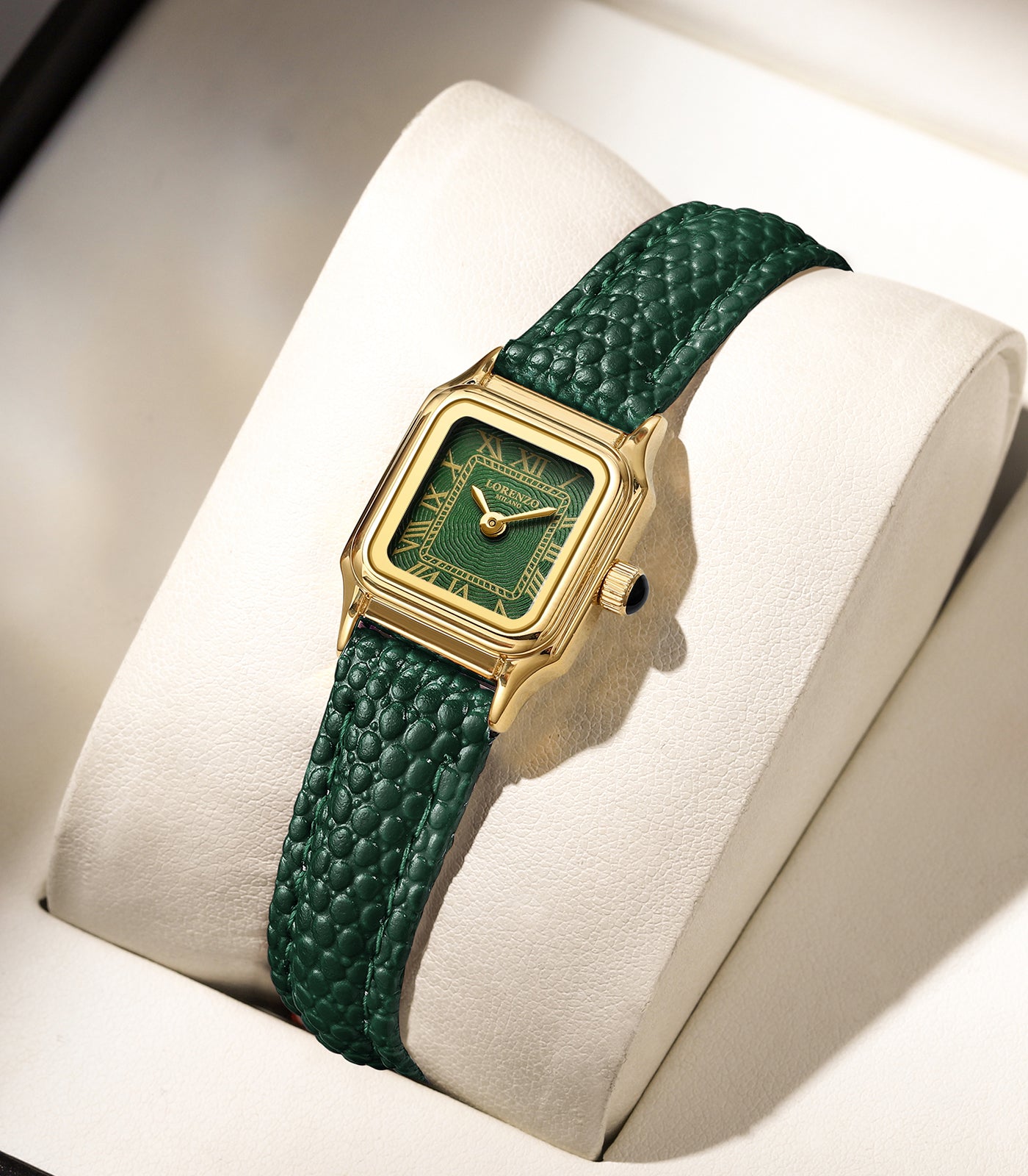 Lorenzo Vanessa Cuoio Oro Verde