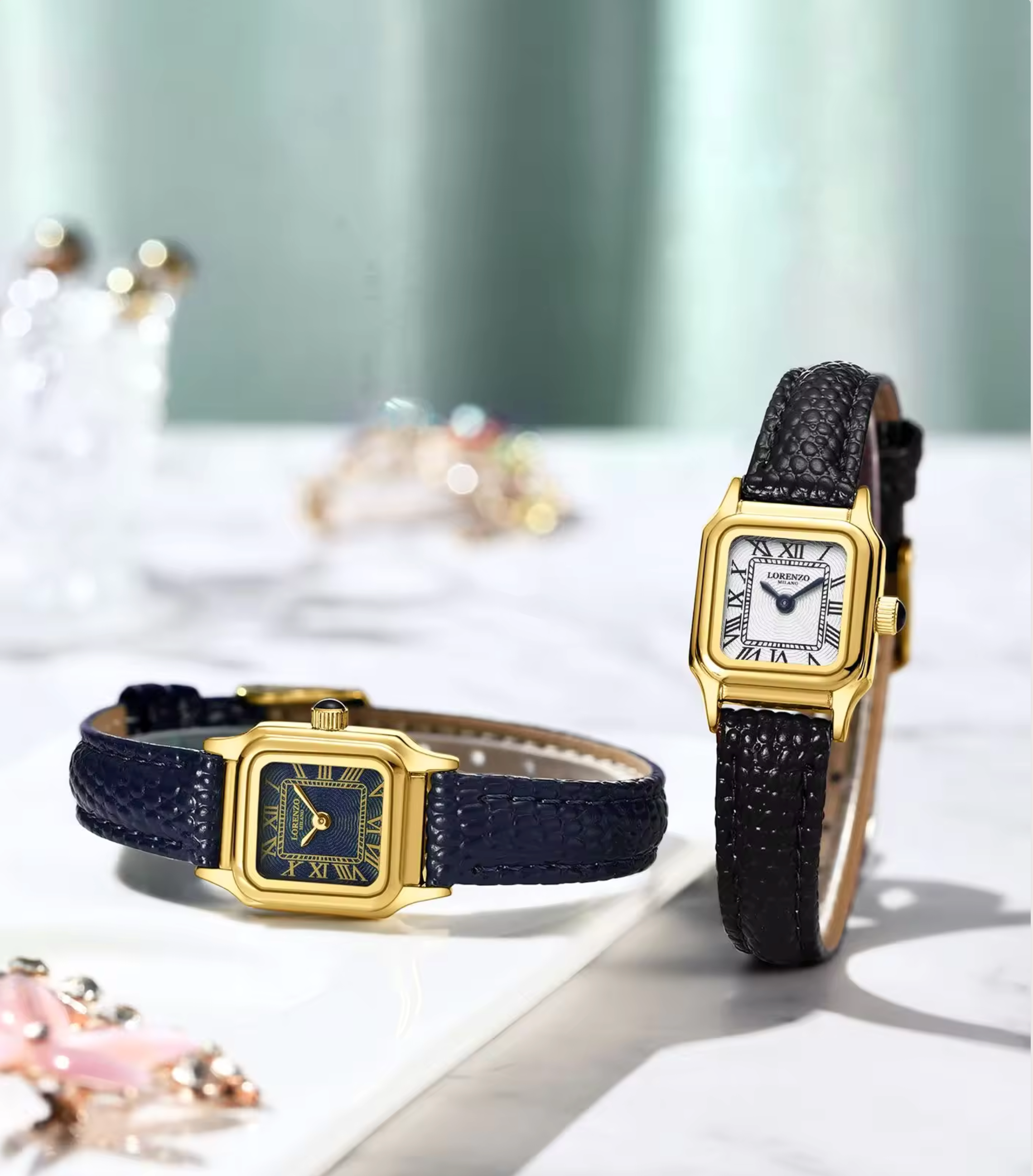 Lorenzo Vanessa Cuoio Oro Nero Bianco