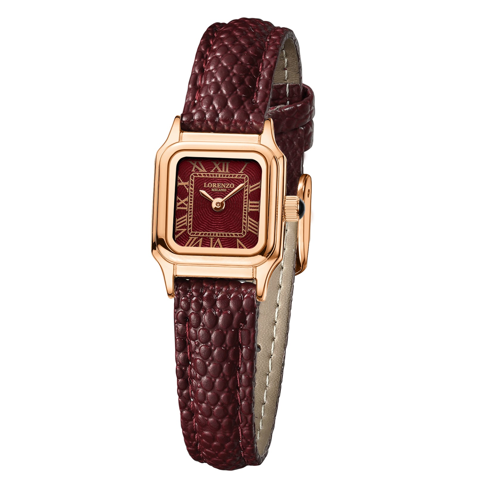 Lorenzo Vanessa Cuoio Oro Rosa Rosso