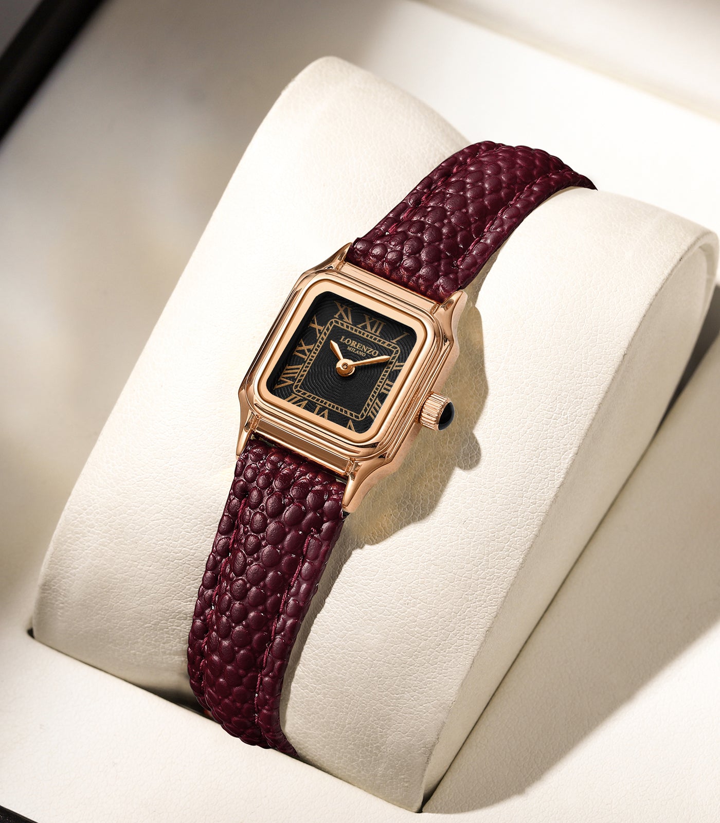 Lorenzo Vanessa Cuoio Oro Rosa Nero