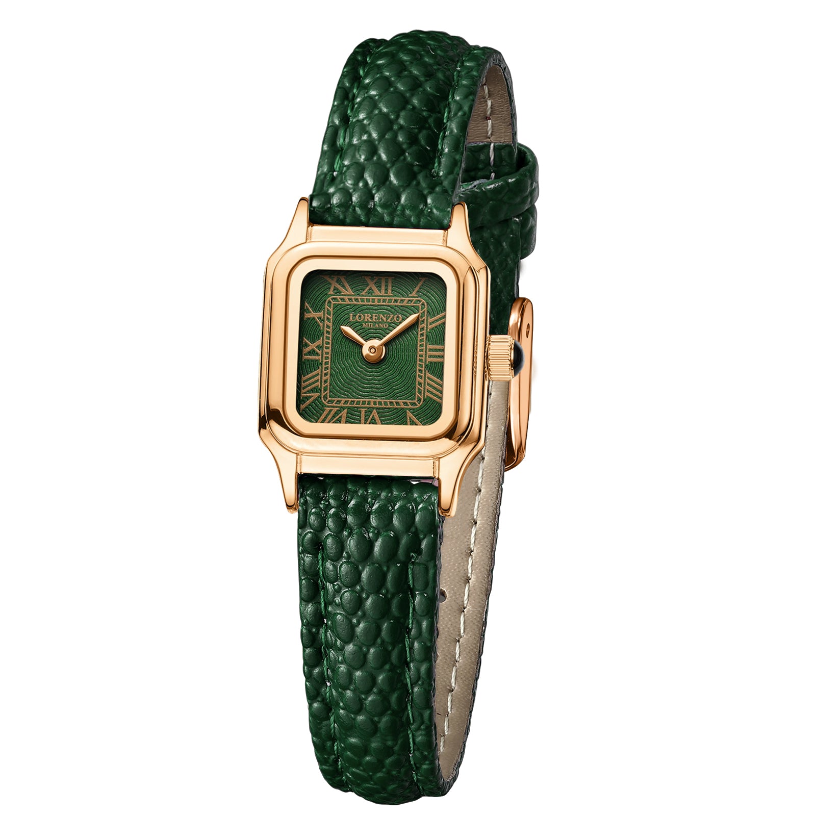 Lorenzo Vanessa Cuoio Oro Rosa Verde