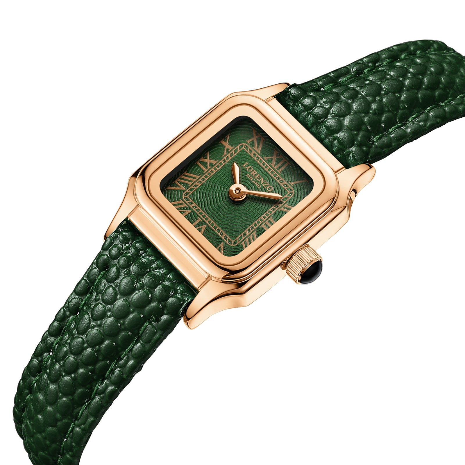 Lorenzo Vanessa Cuoio Oro Rosa Verde