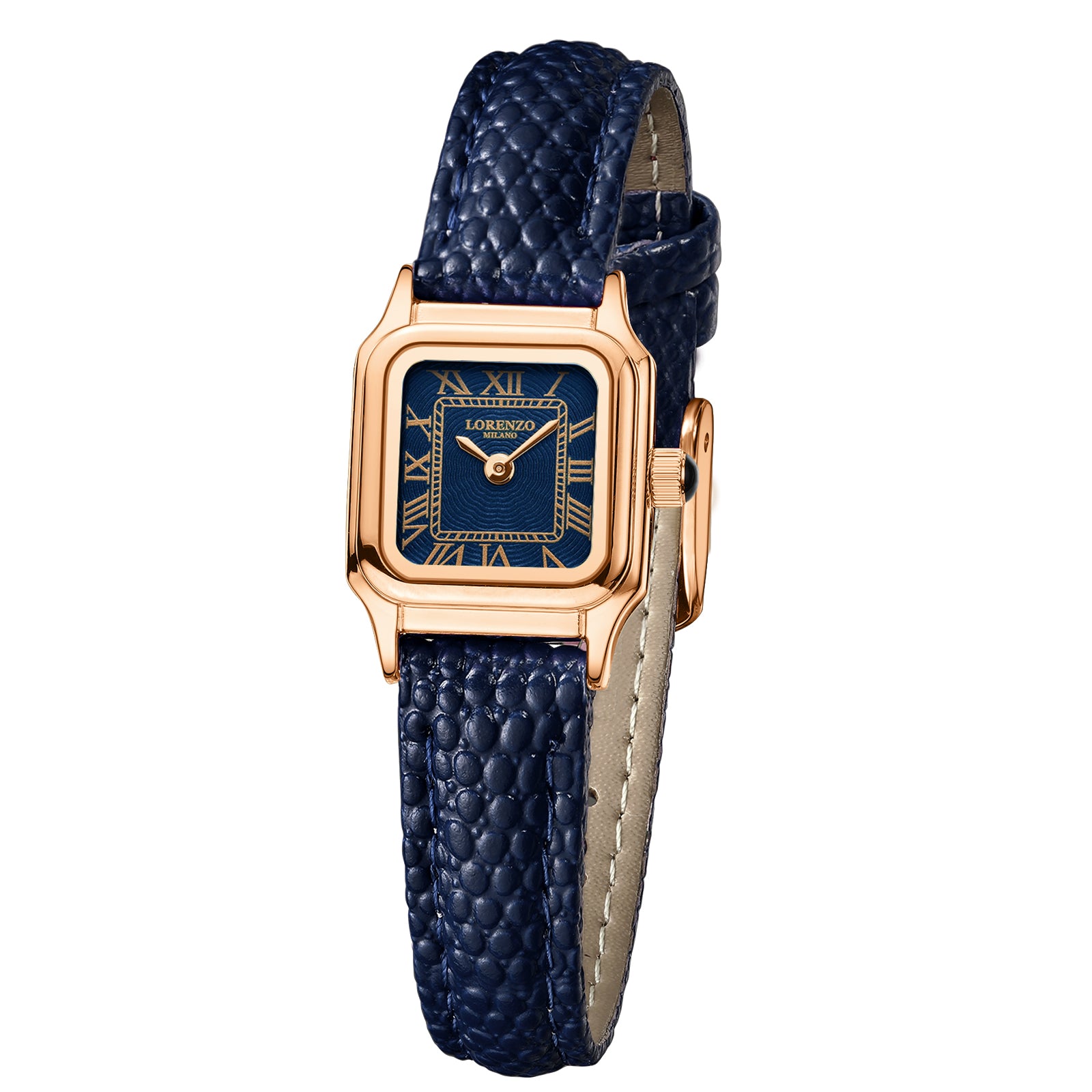 Lorenzo Vanessa Cuoio Oro Rosa Blu