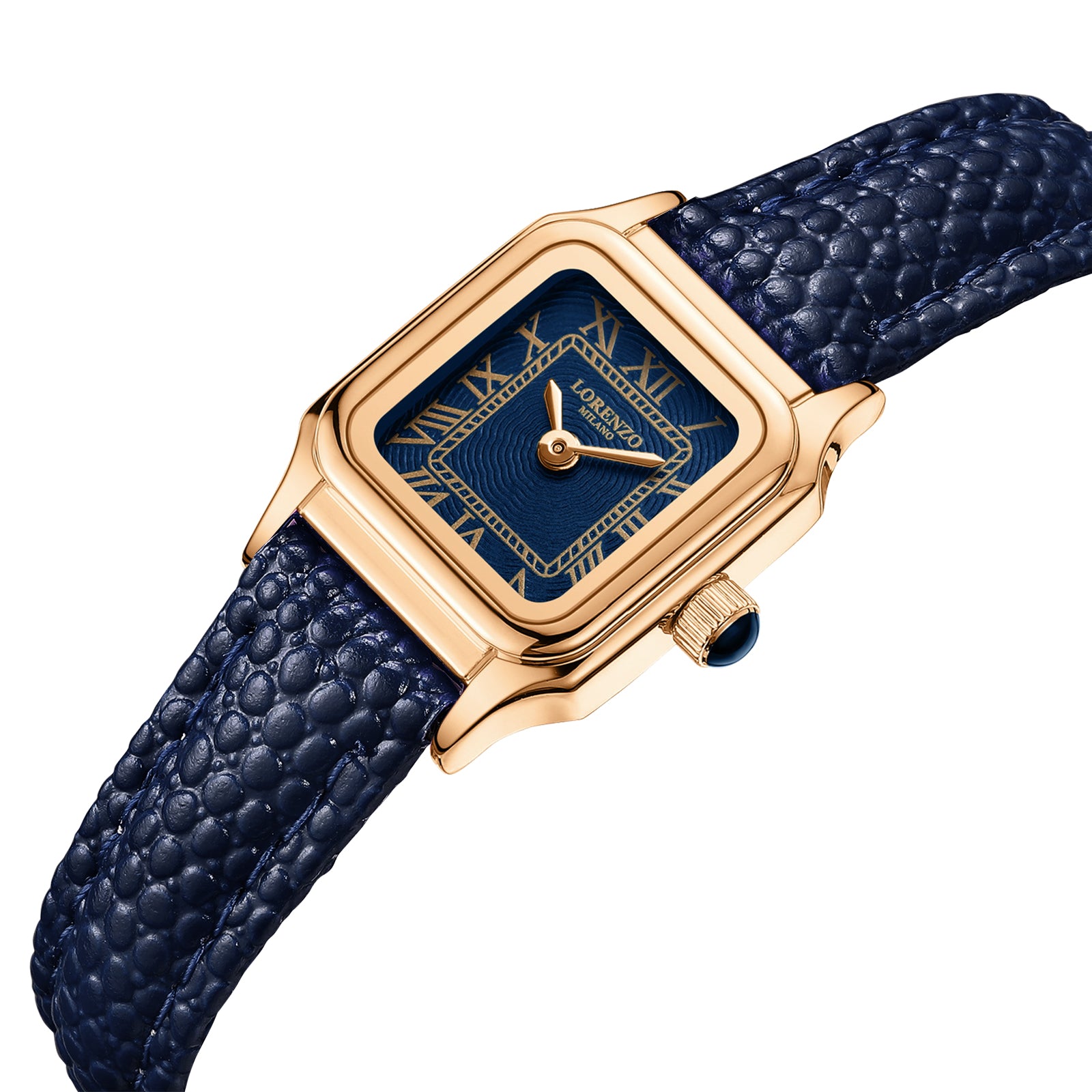 Lorenzo Vanessa Cuoio Oro Rosa Blu