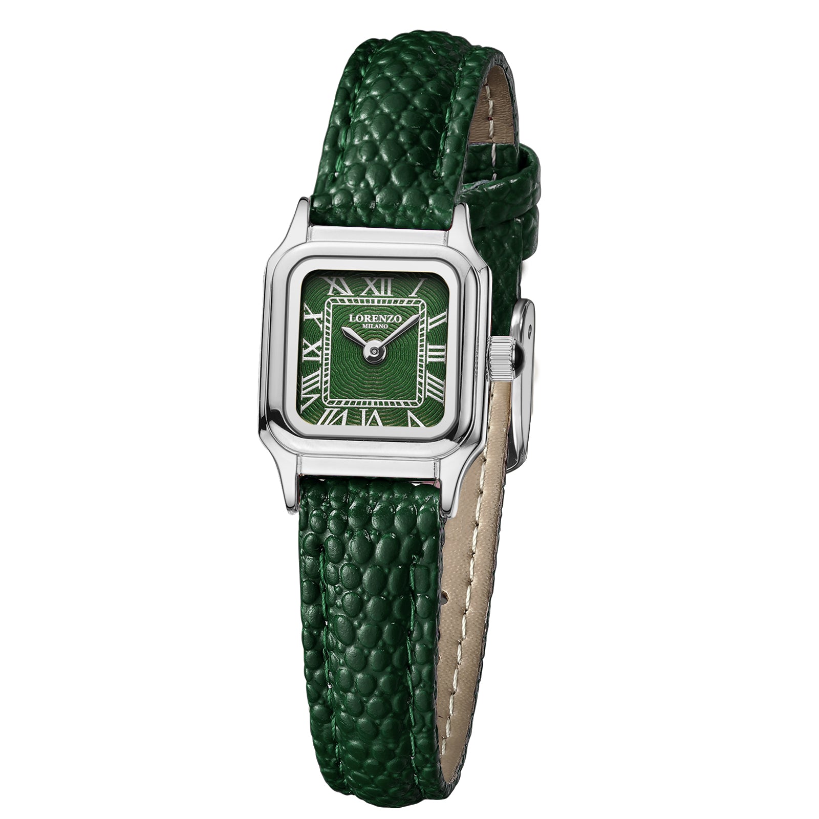 Lorenzo Vanessa Cuoio Argento Verde