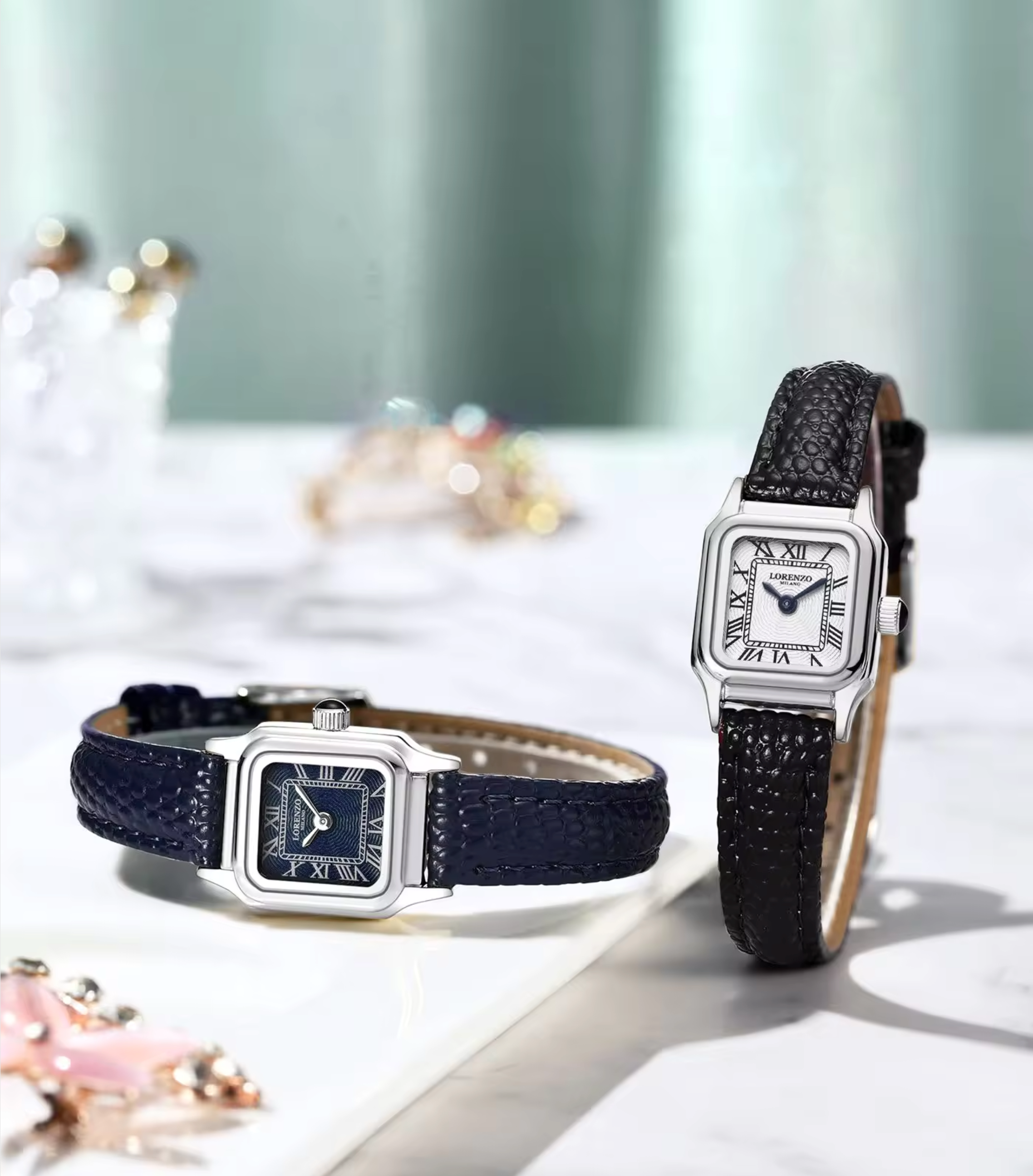 Lorenzo Vanessa Cuoio Argento Bianco