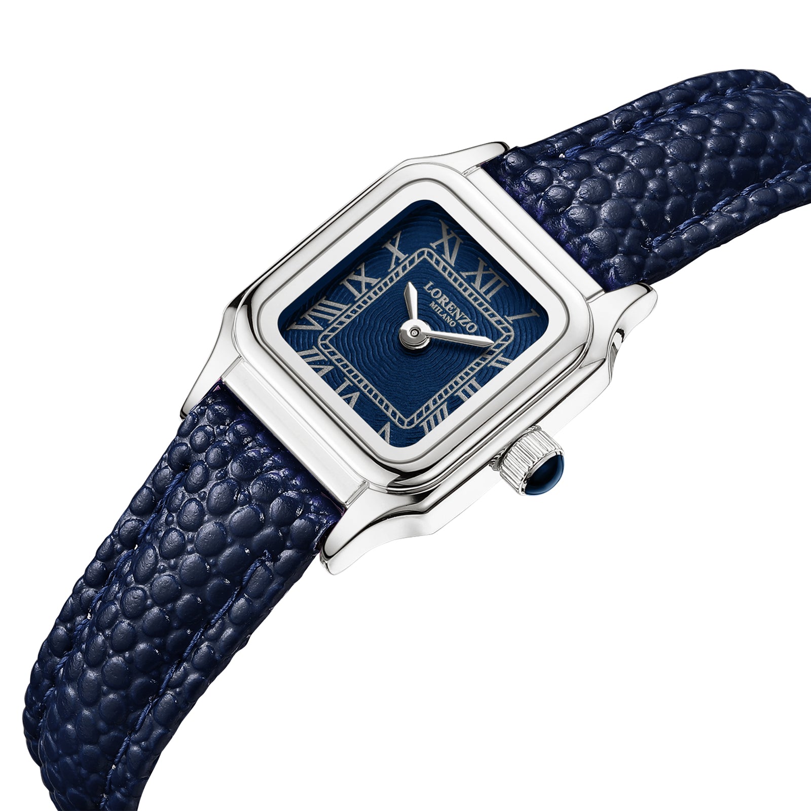 Lorenzo Vanessa Cuoio Argento Blu