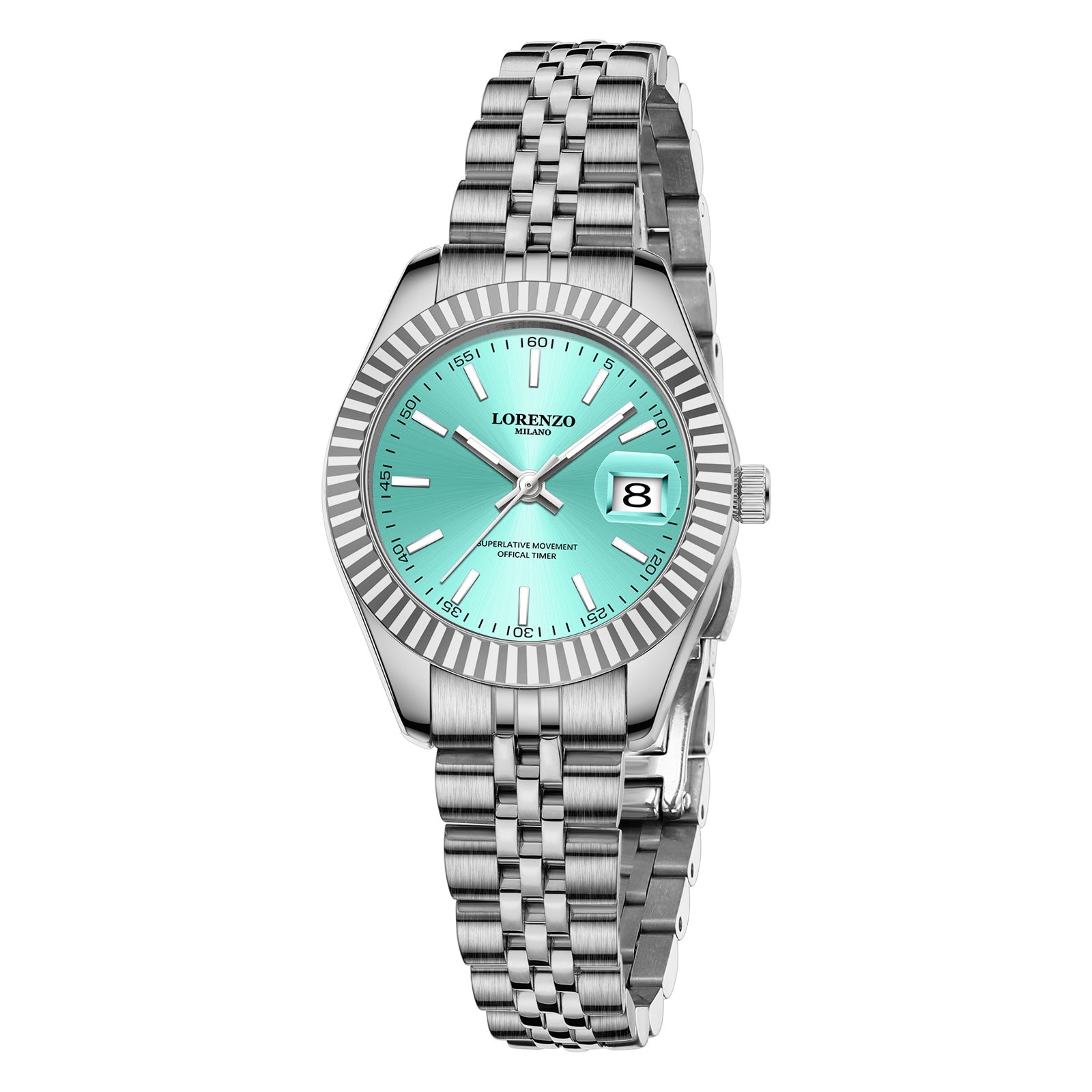 Lorenzo Loretta Argento Verde Acqua